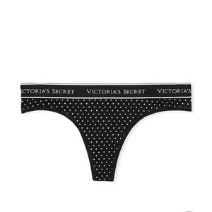 NWT Black Polka Dot Lace Cheekie Panty.